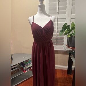 Maroon Bridesmaid dress